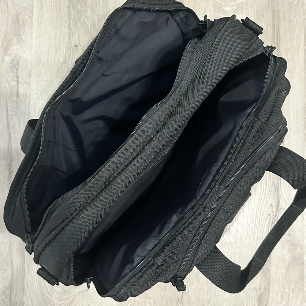 Tumi Black Computer Briefcase, Ballistic Nylon - image 3